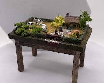 1/12th toy table - playing farm