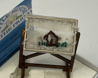 DOLLS HOUSE MINIATURES -1/48th Embroidery Frame