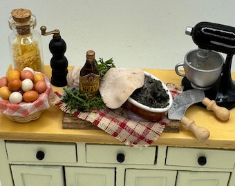 Dolls House Miniatures - 1/12 Kitchen Preparation Table Counter