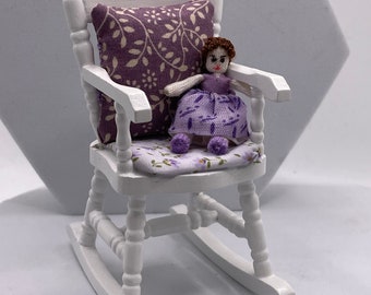 Dolls House Miniatures - 1/12th Nursery Rocking Chair