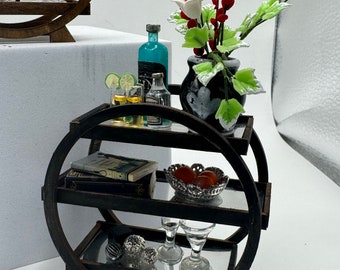 Dolls House Miniatures - 1/12 Art Deco Inspired Side Table