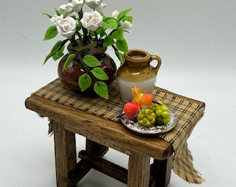 Dolls House Miniatures - Tudor Small Table