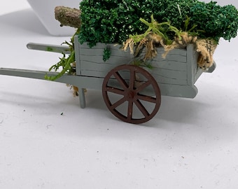 Dolls House Miniatures ( 1/48th - 1:48th - 1/4" - Quarter Inch Scale )  - Hand Made  - Tree Cart