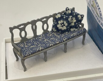 Dolls House  - Handmade   elegant Triple Seat/ Chair