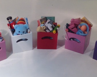 Dolls House Miniatures - 1/12th Toy Box (assorted)