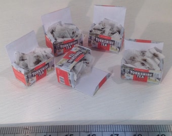 Dolls House Miniatures - 1/12th Box of tea bags x1