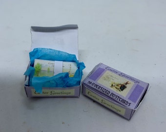 Dolls House Miniatures - Easter Cards Box