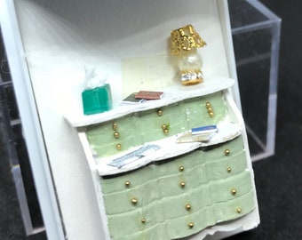 dolls house miniature - 1/48th scale ladies desk