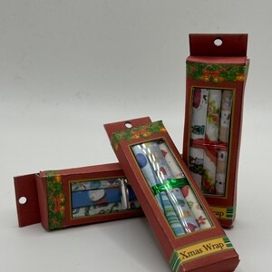 MINIATURE PER LA CASA DELLE BAMBOLE - Scatola di carta da regalo natalizia x1