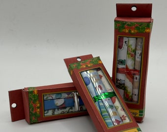 DOLLS HOUSE MINIATURES - Christmas Wrapping paper box x1