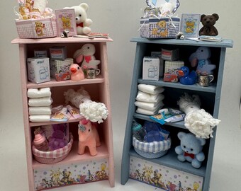 Dolls House Miniatures - 1/12th Baby shelves (2 options)