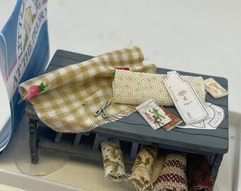 Dolls House  - Handmade   Haberdashery / Sewing Table