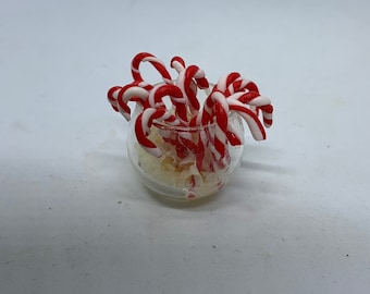 Dolls House Miniatures - Candy Cane Jar