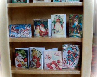 DOLLS HOUSE  - 1/12th Chistmas cards (set - B)