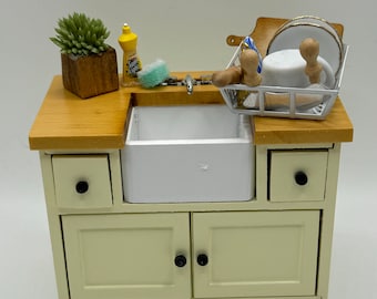 Dolls House Miniatures - 1/12 Kitchen Sink Counter