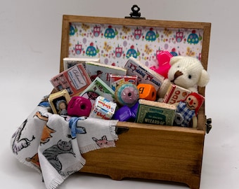 Dolls House Miniatures -  Toy Box