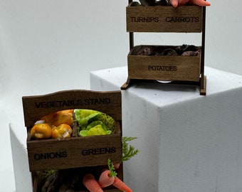 Dolls House Miniatures - 1/12th Veg Stand  x1