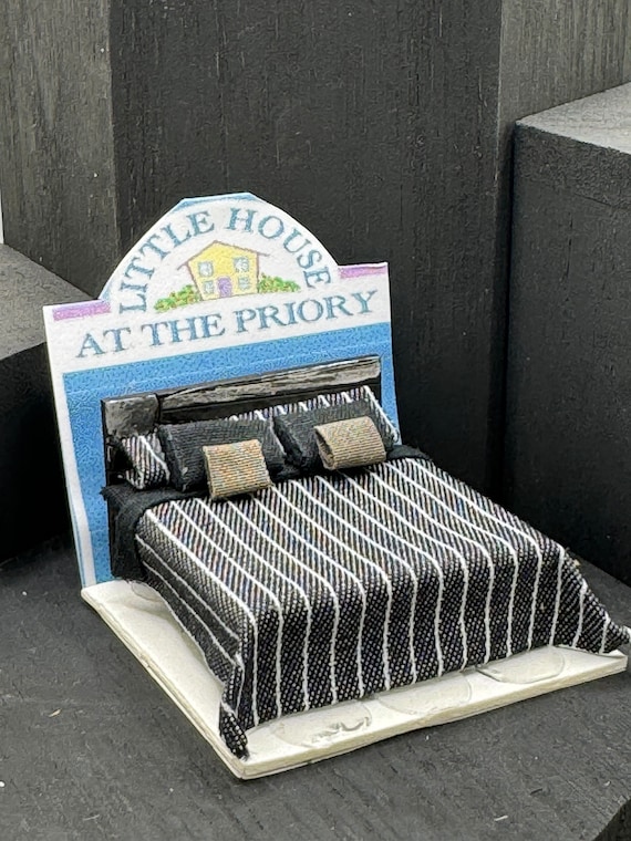 Dolls House Miniatures Hand Made Sunbeam Double Bed 1 48th 1 48 Quarter Scale Etsy Canada