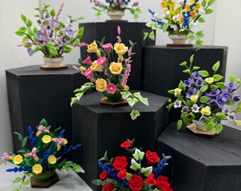 Dolls House Miniatures - 1/12th  Floral / Flower display (various options)