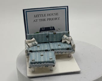 Dolls House 1/48th / 1:48 /Quarter Scale - Contemporary Sofa