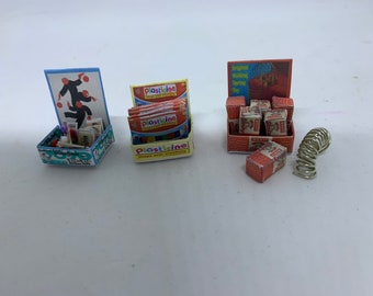 Dolls House Miniatures - 1/16TH Toy Display Counters