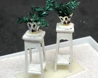 Dolls House Luxury Dressed 1/48th Plant stands -