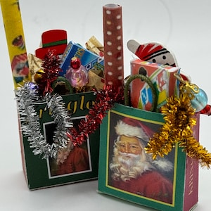 Dolls House Miniatures - Christmas bag x1