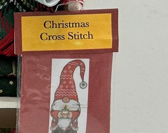 DOLLS HOUSE MINIATURES - Christmas sewing kit x1 (display kit only)  3 options