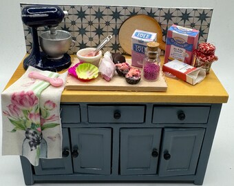 Dolls House Miniatures - 1/12 Kitchen Preparation Table Counter