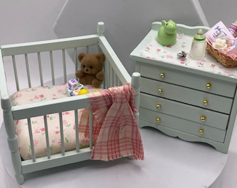 Dolls House Miniatures - 1/12th Baby Furniture (various pieces)   - Vera Collective