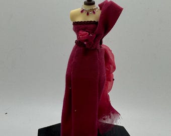 Dolls House Miniatures - 1/12th ball gown