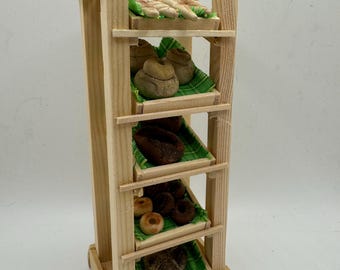 Dolls House Miniatures - Bread Rack Bakery Shelves