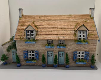 Dolls House Miniatures ( 1/48th - 1:48th - 1/4" - Quarter Inch Scale )  Seaside cottages - OOAK