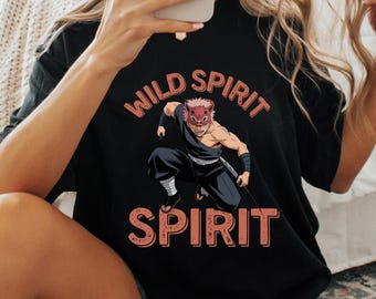 Inosuke T-Shirt, Dämonentöter Vintage, wilder Geist Geschenk, Hashira Shirt, Anime Grafik T-Shirt, Dämonentöter Anime Geschenk, Geschenk für Anime-Liebhaber