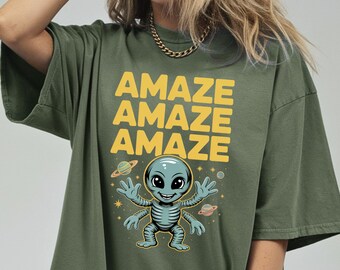 Amaze T-Shirt, Project Hail Mary Rocky Inspired SciFi Shirt, Book Lovers Gift, Alien Space Shirt, SciFi Reader Gift