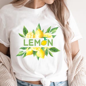 Bright Lemon Graphic Shirt: Fruity Foodie Tee
