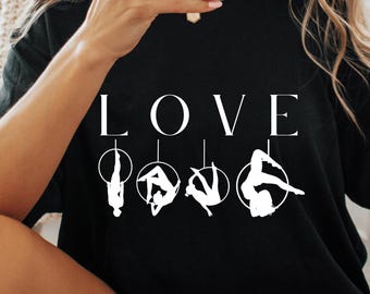 T-shirt de voltigeur : cadeau pour fan de trapèze de cirque