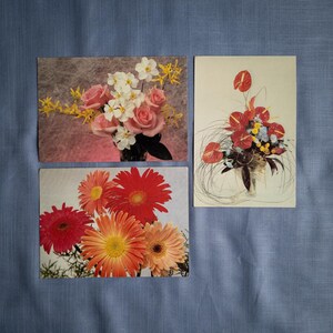 Vintage zeldzame bloemen Botanische blanco groet Gefeliciteerd verjaardag verjaardag ansichtkaarten Pack Set