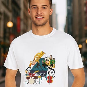 Musical Vibes T-Shirt: Unisex Concert Tee for Music Lovers