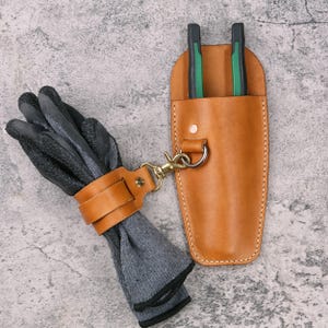Handmade Leather Plier Holster: Heavy Duty Tool Pouch, Fits Belts up to 1.65&quot;