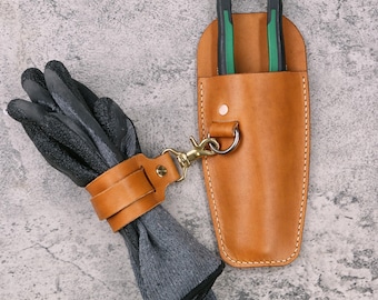 Handmade Leather Plier Holster: Heavy Duty Tool Pouch, Fits Belts up to 1.65"