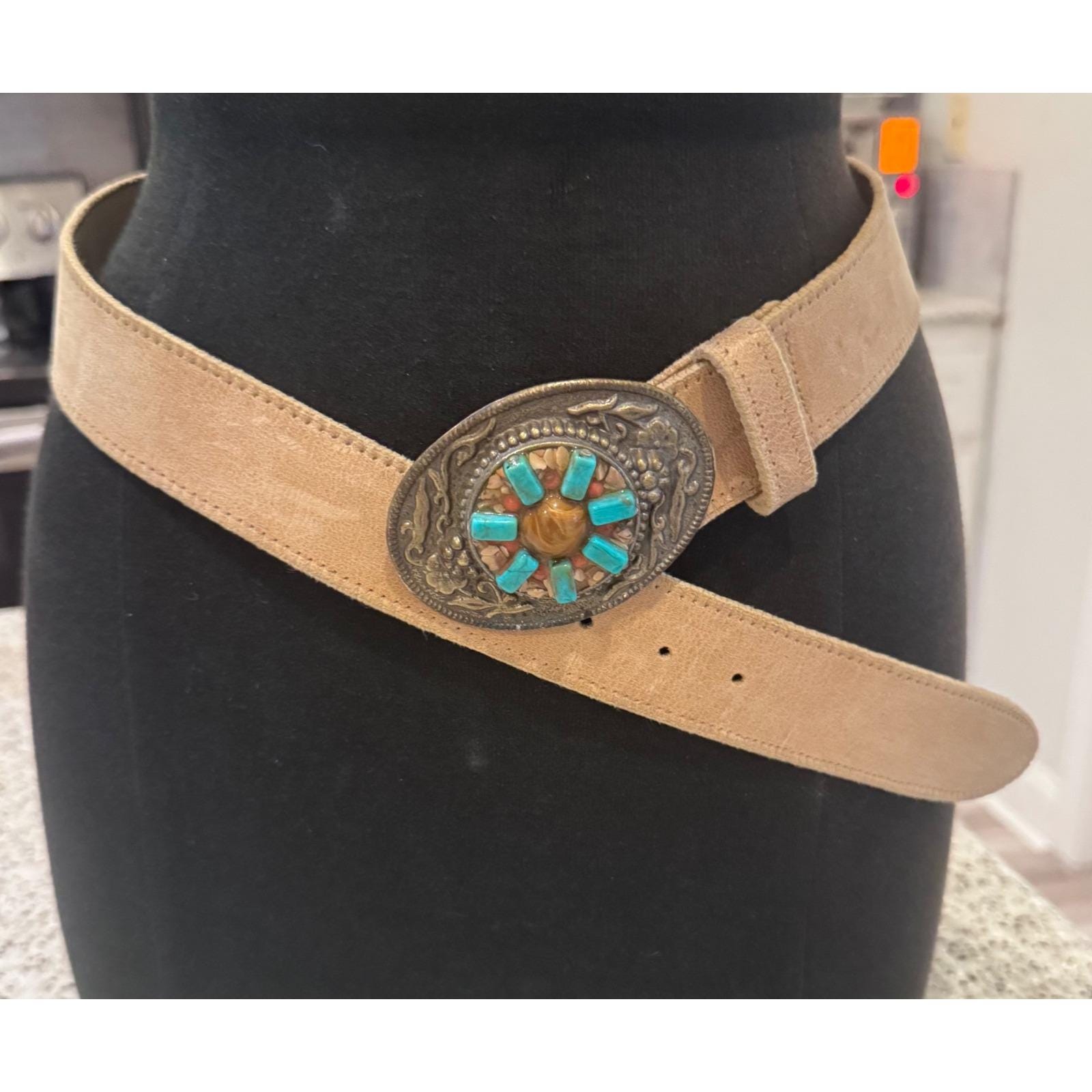 Turquoise Suede Belt Womens - Etsy