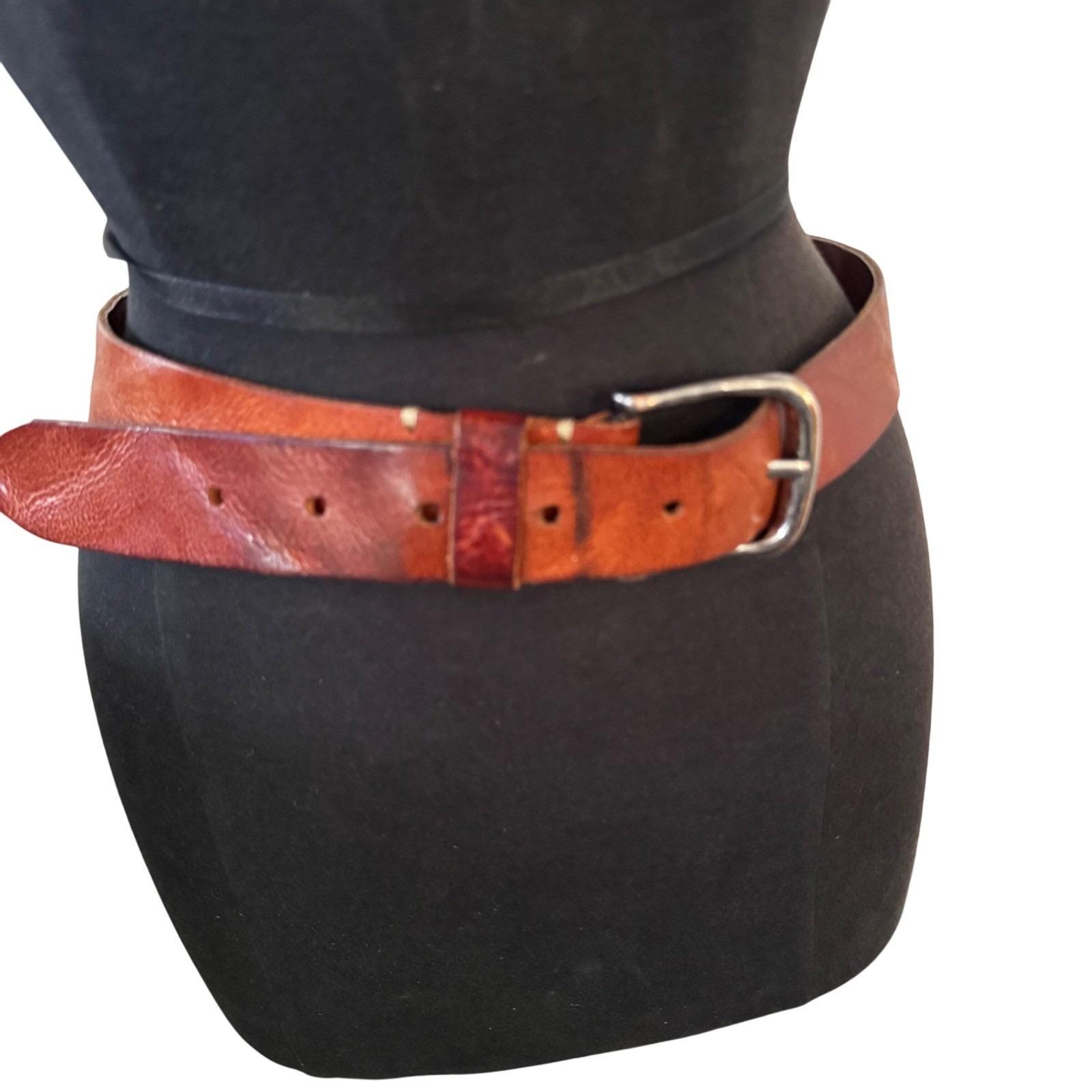 Western Womens/Mens  Cowboysbelt preloved M Leather well‎ made older Western Belt products for sale | eBay main image 3