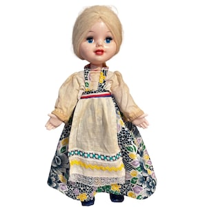 Vintage 80&#39;s Russian USSR 14&quot; Plastic  Lenigrushka Factory Dashenka DollPrelove