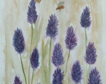 Original watercolour painting (not print) Floral Flowers