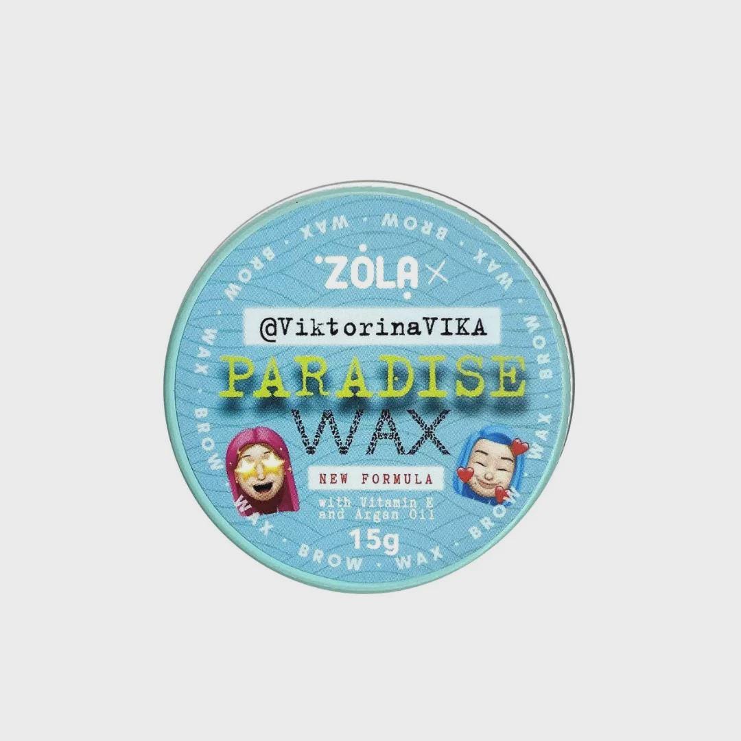 クリスタル・パラディン　英語版 Zola Paradise Eyebrow Wax | New Formula by Viktorina Vika | 15g or