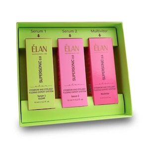 ELAN SUPERSONIC 2.0 Lash & Brow Lamination Kit | Professional 3-Step Serum | Lift Stabilizing Restoring Treatment
