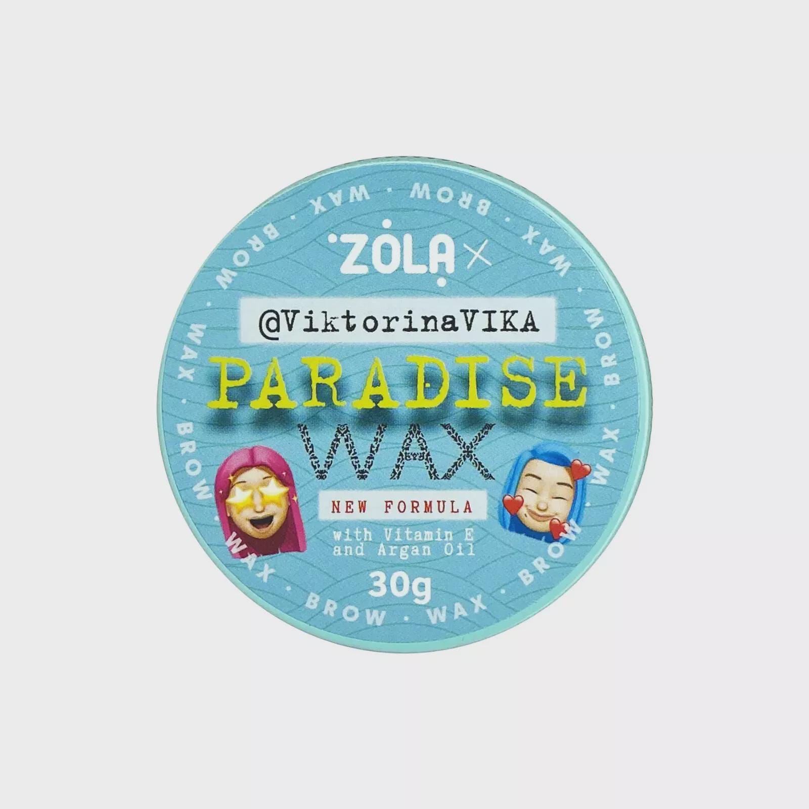 Zola Paradise Eyebrow Wax | New Formula by Viktorina Vika | 15g or