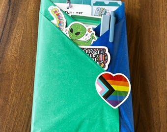 YA MM Romance Blind Date with a Book, Surprise Young Adult LGBTQ+ Romance Book, Gift for Teen Book Lovers! Pride Gift for Teen Readers!