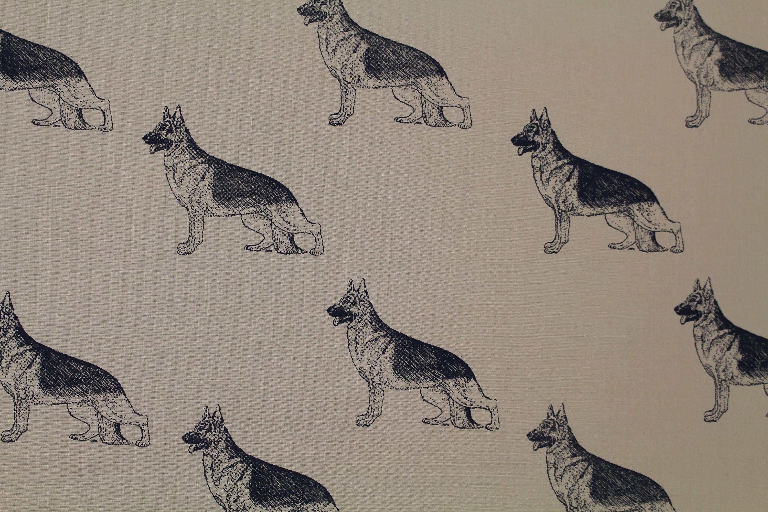 German Shepherd Dog Fabric BEST All Cotton Ever Feels Like